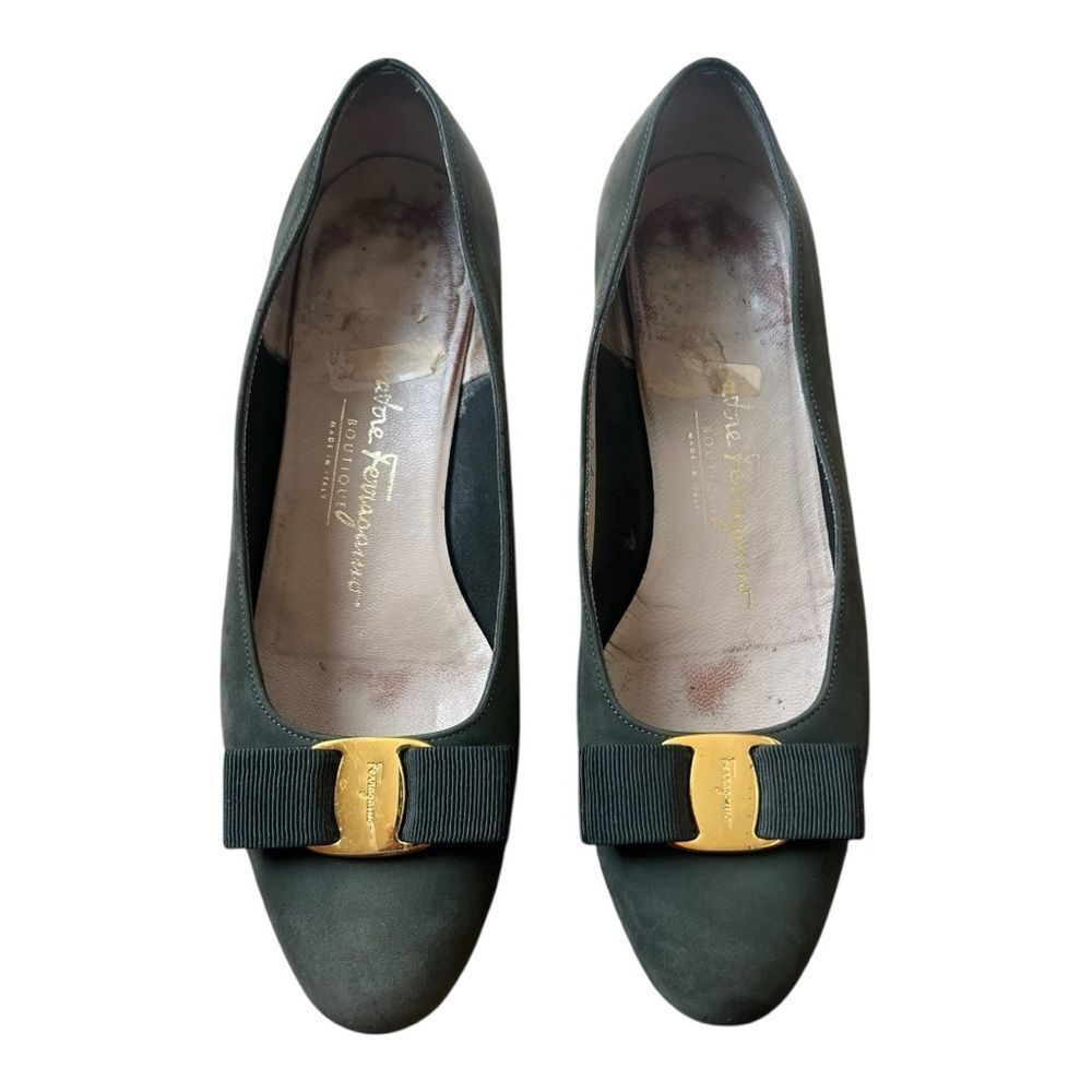 Salvatore Ferragamo Black Leather Footwear